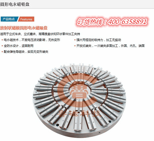 山東魯磁電永磁吸盤