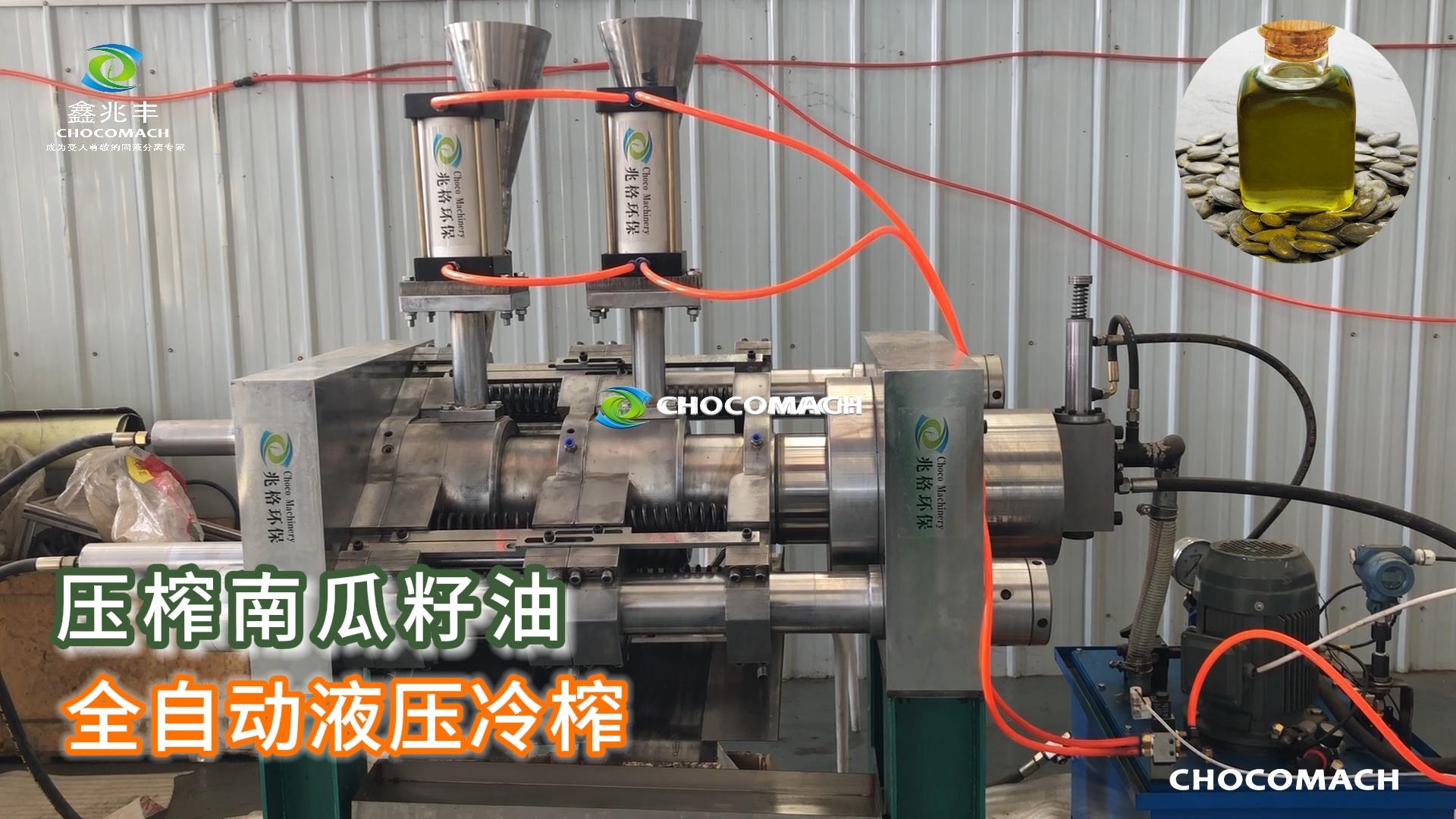 鑫兆豐YZW全自動液壓榨油機(jī)冷榨南瓜籽油